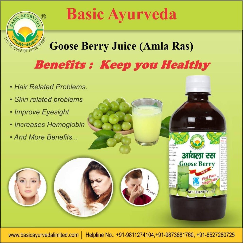 Basic Ayurveda Goose Berry Juice - 1 Liter image 2