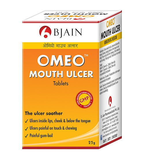 Bjain Homeopathy Omeo Mouth Ulcer Tablets image 1