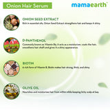 Mamaearth Onion Hair Serum with Onion and Biotin for Strong, Frizz-Free Hair - 100 ml image 3