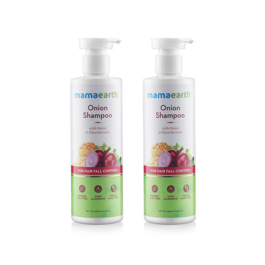 Mamaearth Onion Shampoo for Hair Growth and Hair Fall Control - Pack Of 2 image 1
