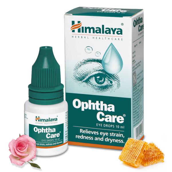 Himalaya Ophthacare Eye Drops, Herbal Eye Care Liquid with Damask Rose & Honey, 10 ml image 2
