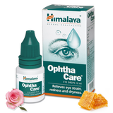 Himalaya Ophthacare Eye Drops, Herbal Eye Care Liquid with Damask Rose & Honey, 10 ml image 2