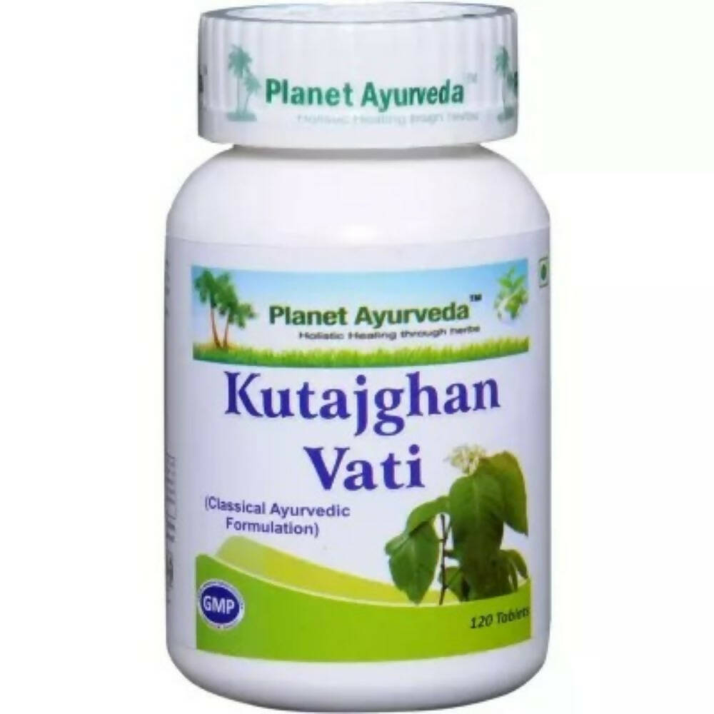 Planet Ayurveda Kutajghan Vati - Herbal Digestive Support - 120 Tablets image 2