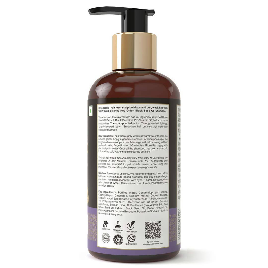 Wow Skin Science Red Onion Black Seed Oil Shampoo image 3