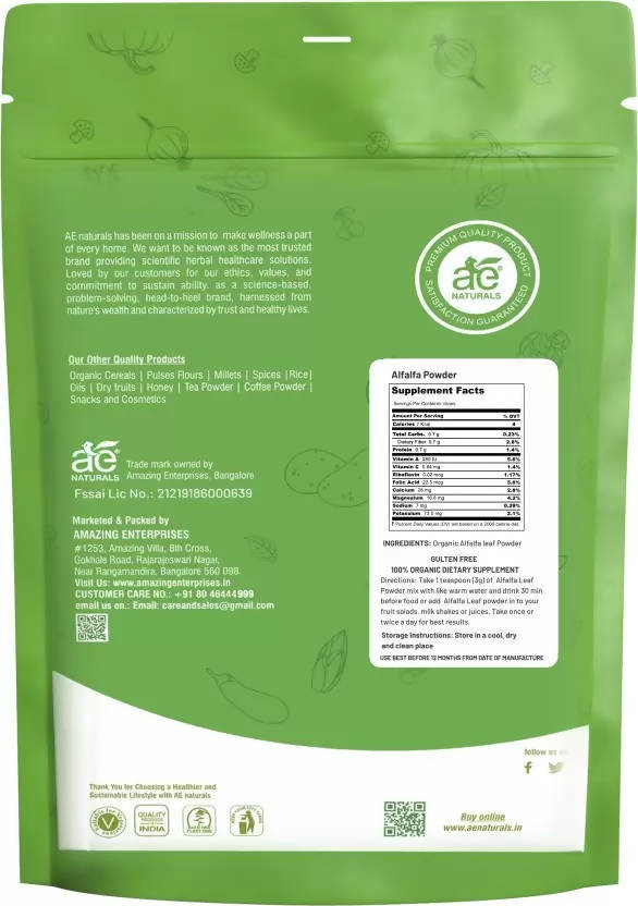 Ae Naturals Alfalfa Powder image 3