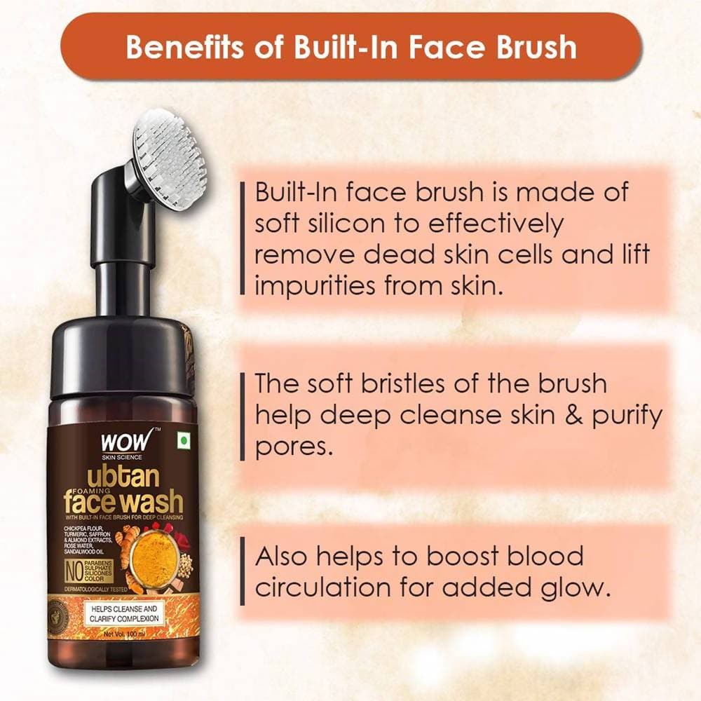 Wow Skin Science Ubtan Foaming Face Wash image 3