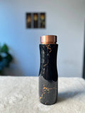 Meenakari Print Curve Black Copper Water Bottle - 1 Ltr image 2
