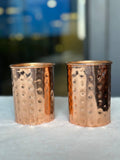 Copper Hammer Water Glass - 300ml -  Pack of 2 image 1