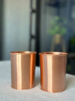 Copper Plain Water Glass - 300ml -  Pack of 2 image 1