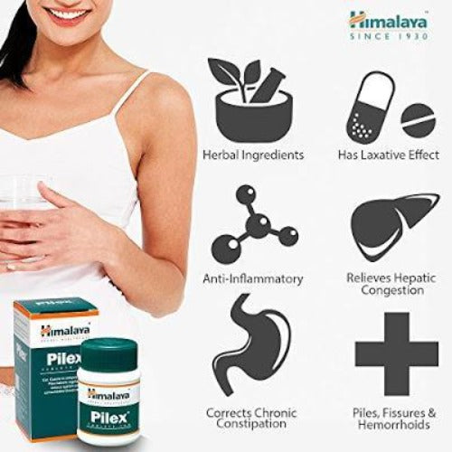 Himalaya Herbals Pilex Tablets - 60tabs image 4