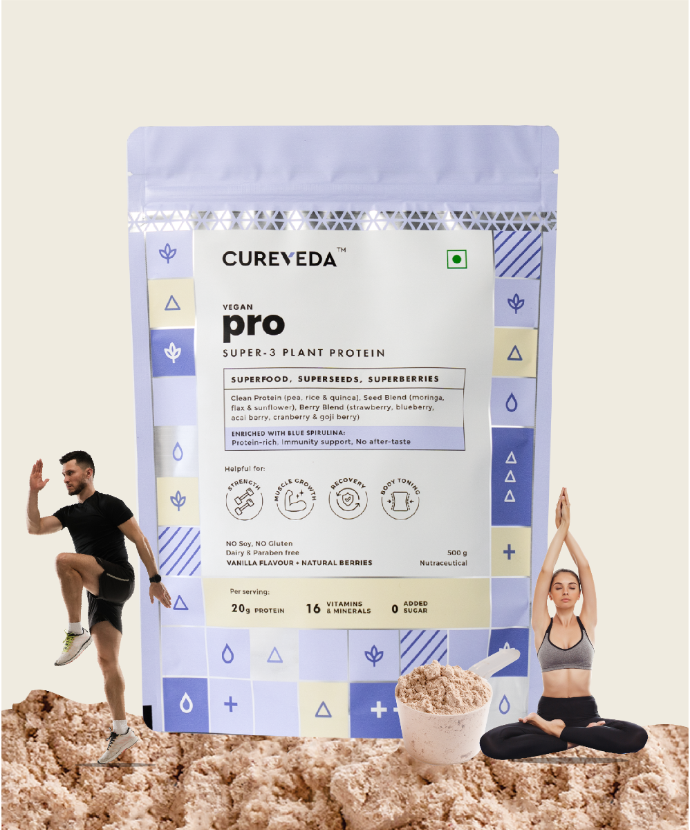 Cureveda Vegan Pro Plant Protein – Natural Plant-Based Protein Powder image 3