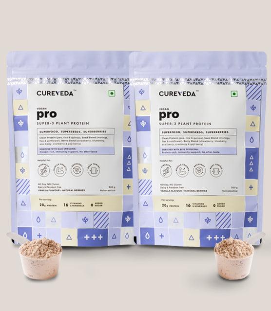 Cureveda Vegan Pro Plant Protein – Natural Plant-Based Protein Powder image 6