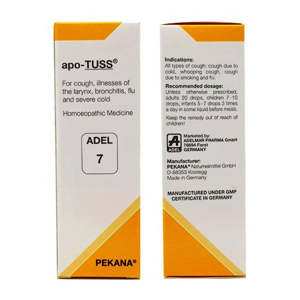 ADEL Homeopathy 7 Apo-Tuss Drops - 20ml image 2