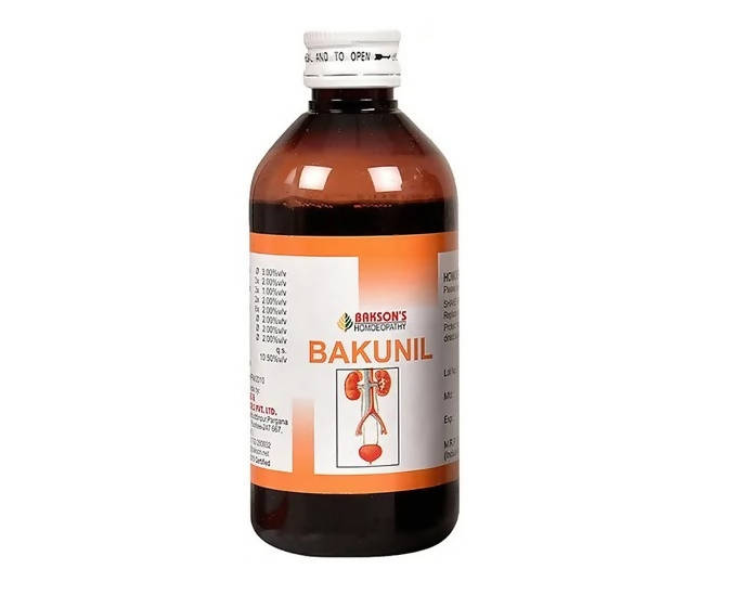 Bakson's Homeopathy Bakunil Syrup (Sugar Free) image 1