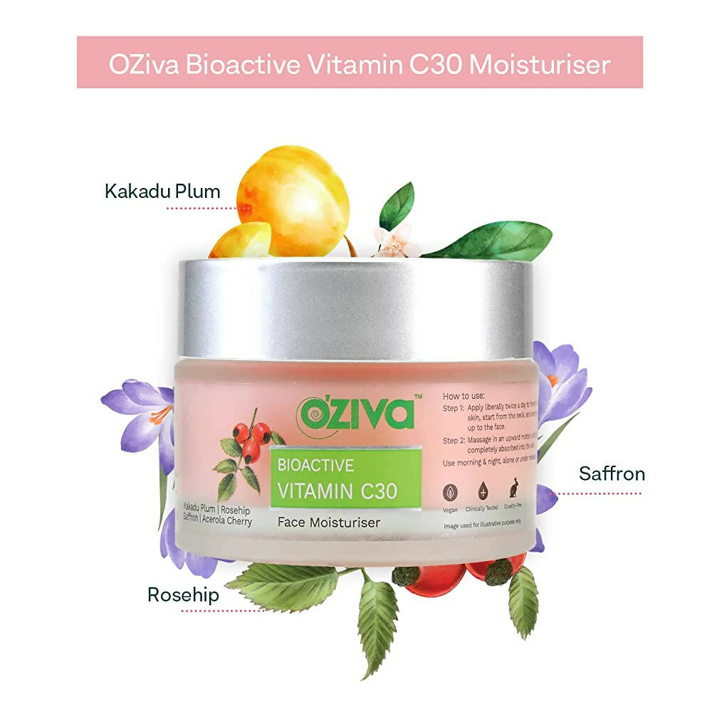 OZiva Bioactive Vitamin C30 Face Moisturiser image 2