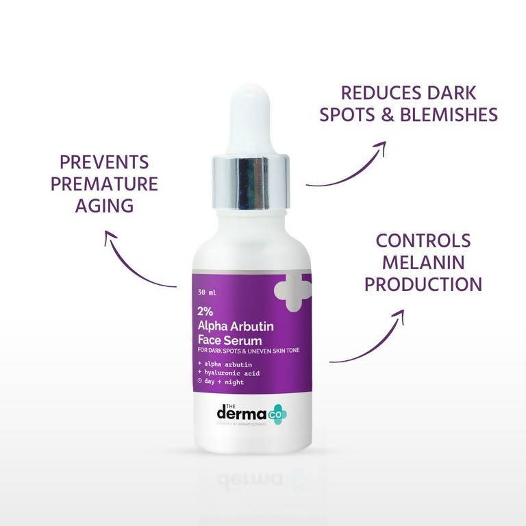 The Derma Co 2% Alpha Arbutin Face Serum For Dark Spots & Uneven Skin Tone image 3