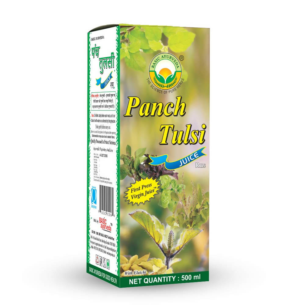 Basic Ayurveda Panch Tulsi Juice Ras - 500 ml image 5