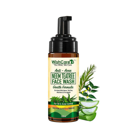 Wishcare Anti Acne Neem TeaTree Foaming Face Wash -150 ml image 1