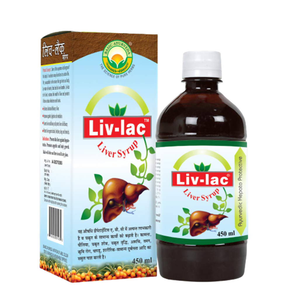 Basic Ayurveda Liv- Lac Liver Syrup - 450 ml image 1