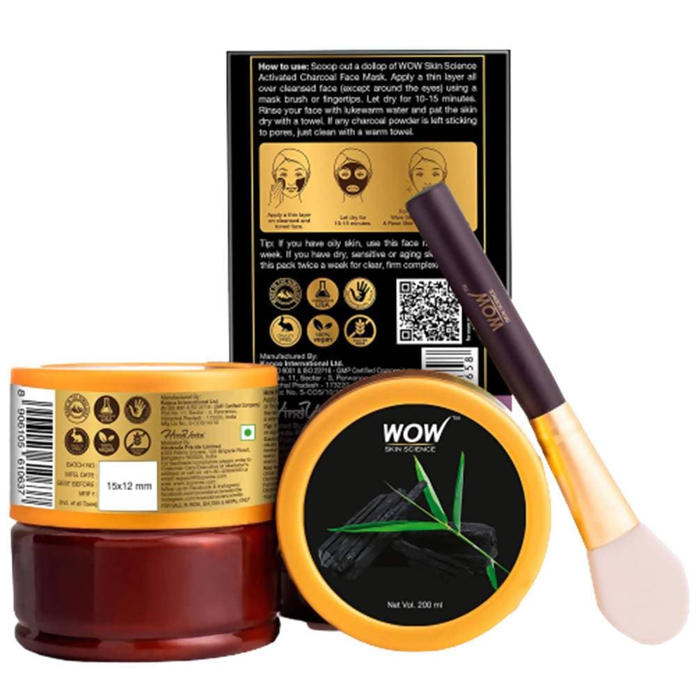 Wow Skin Science Activated Charcoal Face Mask - 200 ml image 3