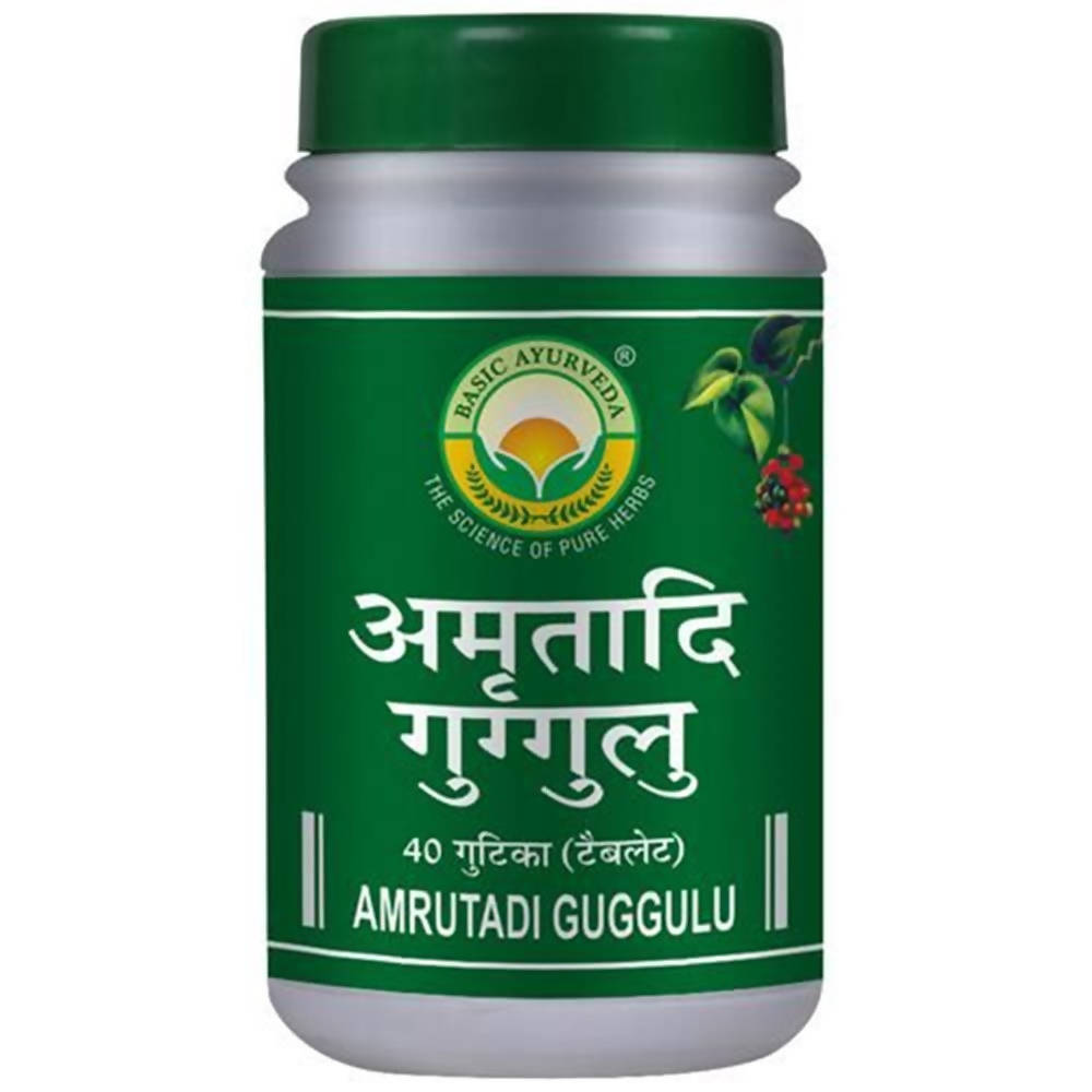 Basic Ayurveda Amrutadi Guggulu Tablets - 40 Tablets image 1