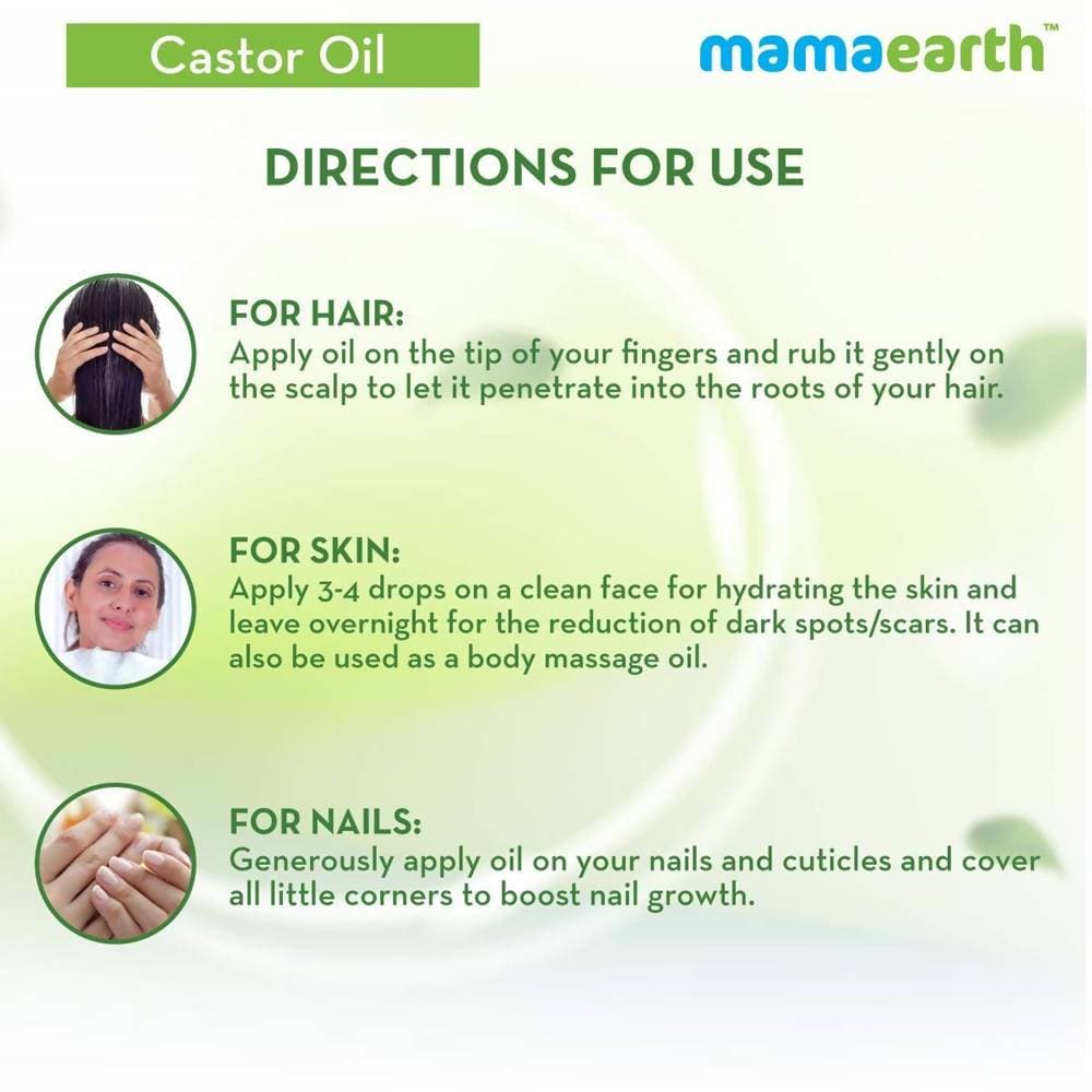 Mamaearth Castor Oil For Skin, Hair and Nails - 150 ml image 5
