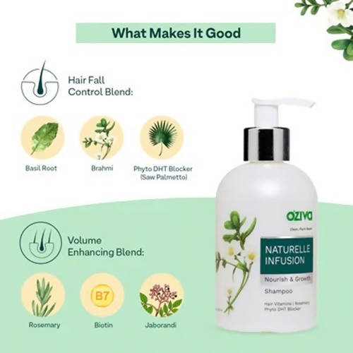 OZiva Naturelle Infusion Nourish & Growth Shampoo - 200 ml image 4