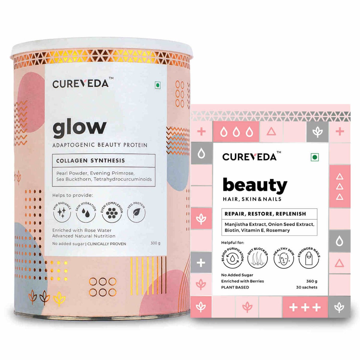 Cureveda Glow & Beauty Combo image 1