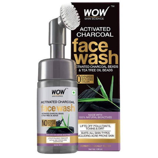 Wow Skin Science Charcoal Foaming Face Wash - 100 ml image 1