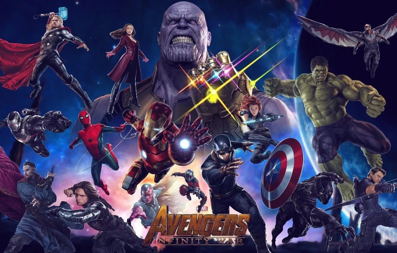 Superhero Action Figures Set Marvel Avengers Toys image 9