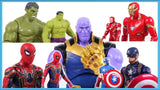 Superhero Action Figures Set Marvel Avengers Toys image 2
