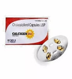 CADILA Calcigen D3 (Vitamin D3 - Cholecalciferol) 60000 IU - Pack of 5 * 8 Capsules image 1