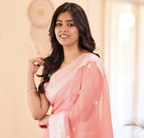 Soft Lilan Slab Attractive Charmfull Beautiful Simple Saree With Blouse 11-KT image 2