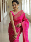 Traditional Banarasi Soft Silk Saree With Blouse 11-KT image 6