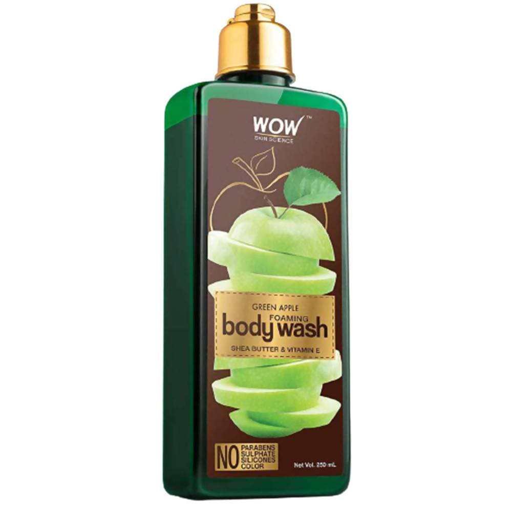 Wow Skin Science Green Apple Foaming Body Wash - 250 ml image 1