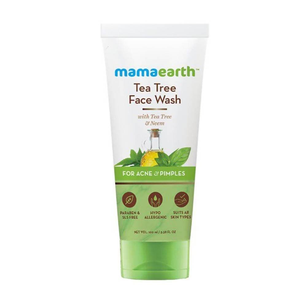 Mamaearth Tea Tree Face Wash for Acne & Pimples - 100 ml image 1