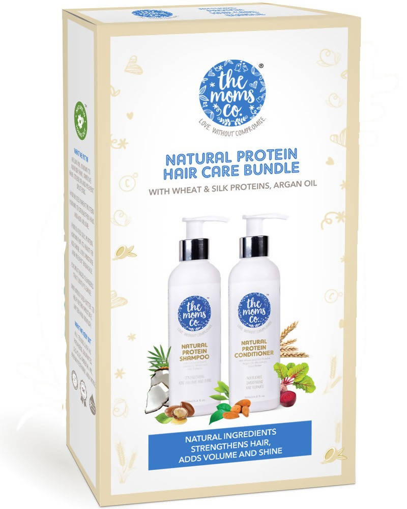 The Moms Co Natural Protein Hair Care Bundle image 4