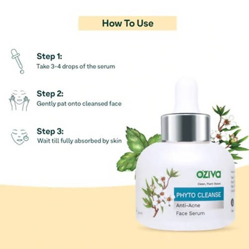 OZiva Phyto Cleanse Anti-Acne Face Serum image 3