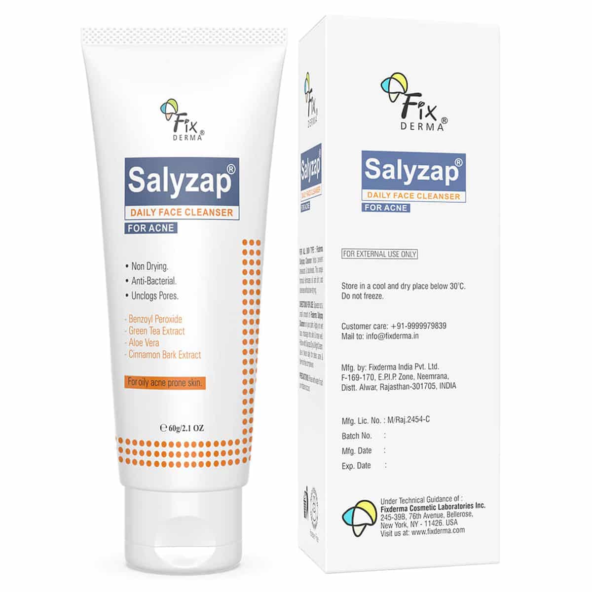 Fixderma Salyzap Daily Face Cleanser -60 gm image 1