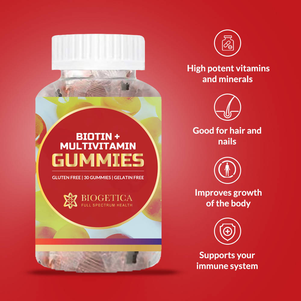 Biogetica Biotin + Multivitamin Gummies image 3