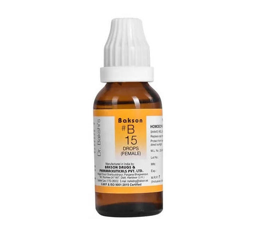 Bakson's Homeopathy B15 Drops (Female) image 1