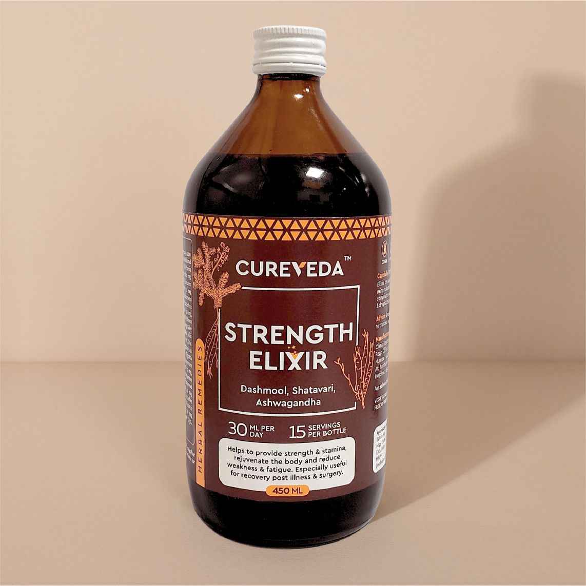 Cureveda Strength Herbal Tonic - 450 ml image 1
