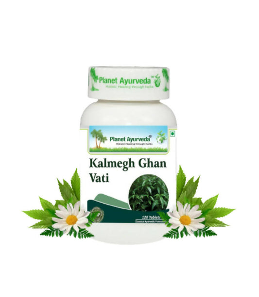 Planet Ayurveda Kalmegh Ghan Vati - 120 tabs image 1