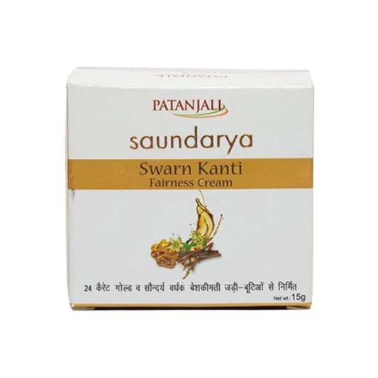 Patanjali Saundarya Swarna Kanti Fairness Cream -50gm - Pack of 5 image 1