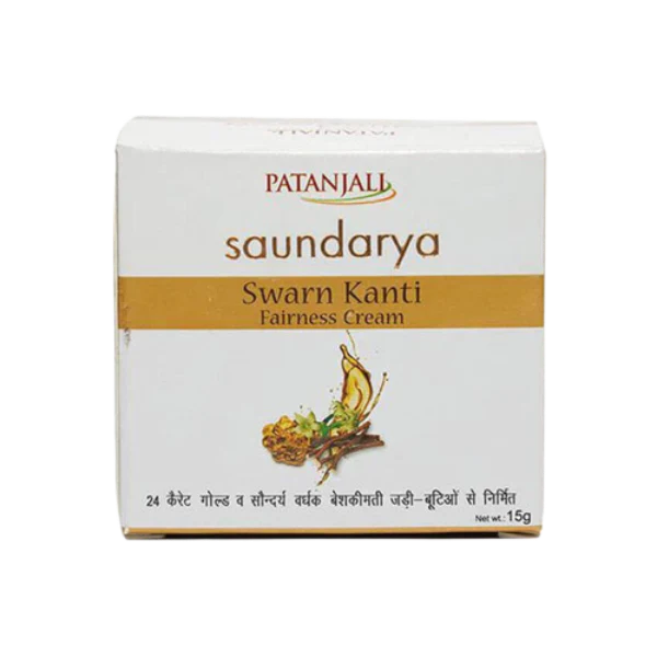 Patanjali Saundarya Swarna Kanti Fairness Cream -15 gm - Pack of 1 image 1