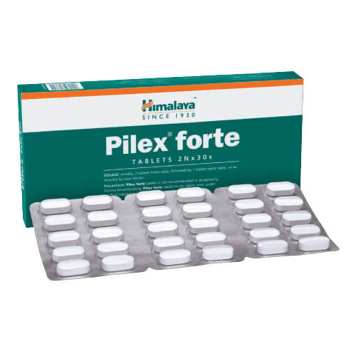 Himalaya Herbals Pilex Forte Tablets - 60 Tabs image 1