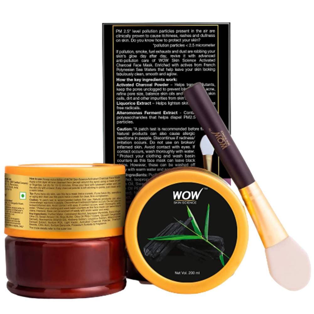 Wow Skin Science Activated Charcoal Face Mask - 200 ml image 2