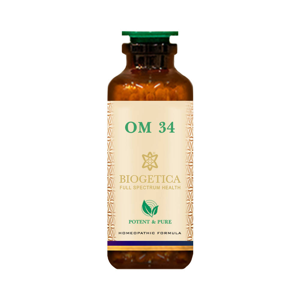 Biogetica OM 34 – 25gm Botanical Homeopathic Formula image 1