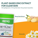 OZiva Plant Based Bettr.Zinc+ With Chamomile & Ginger Root Extract image 2