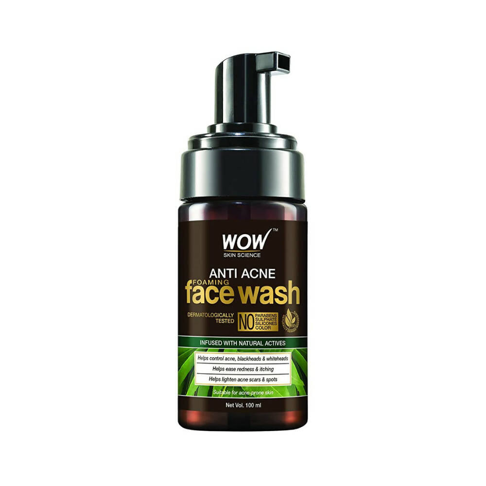 Wow Skin Science Anti Acne Foaming Face Wash - 100 ml image 2
